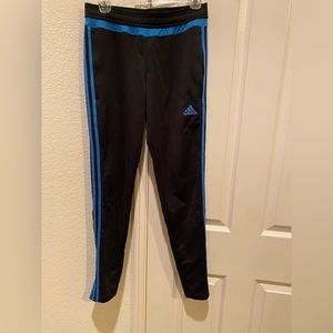 Black with blue stripes. Good condition